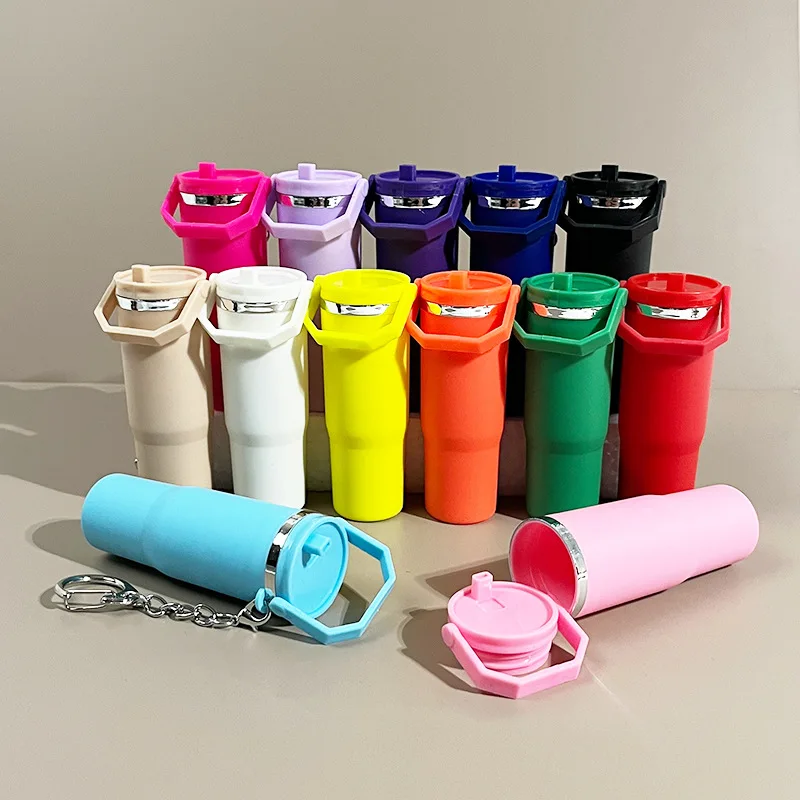 Mini Backpack Purse - Gantungan Kunci Bentuk Tumbler Mini Kawaii,