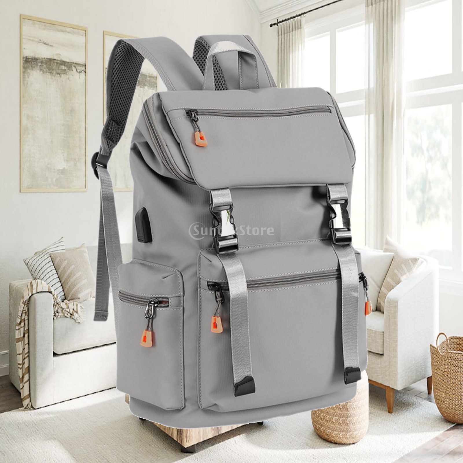 Fashion Backpack Women - Tas Ransel Kasual Organizer dengan Kantong,