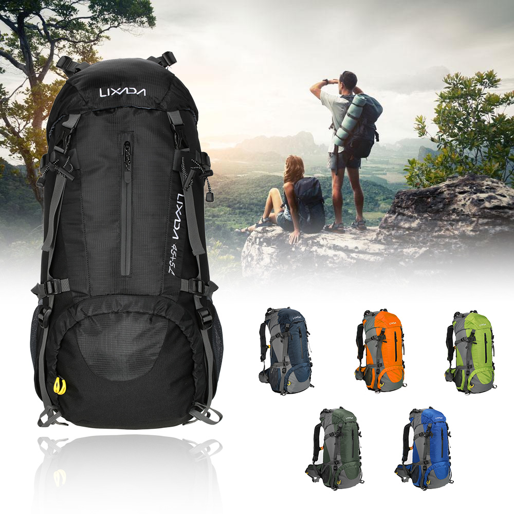 Rain Cover Backpack - Lixada tas punggung nilon 50l, tas