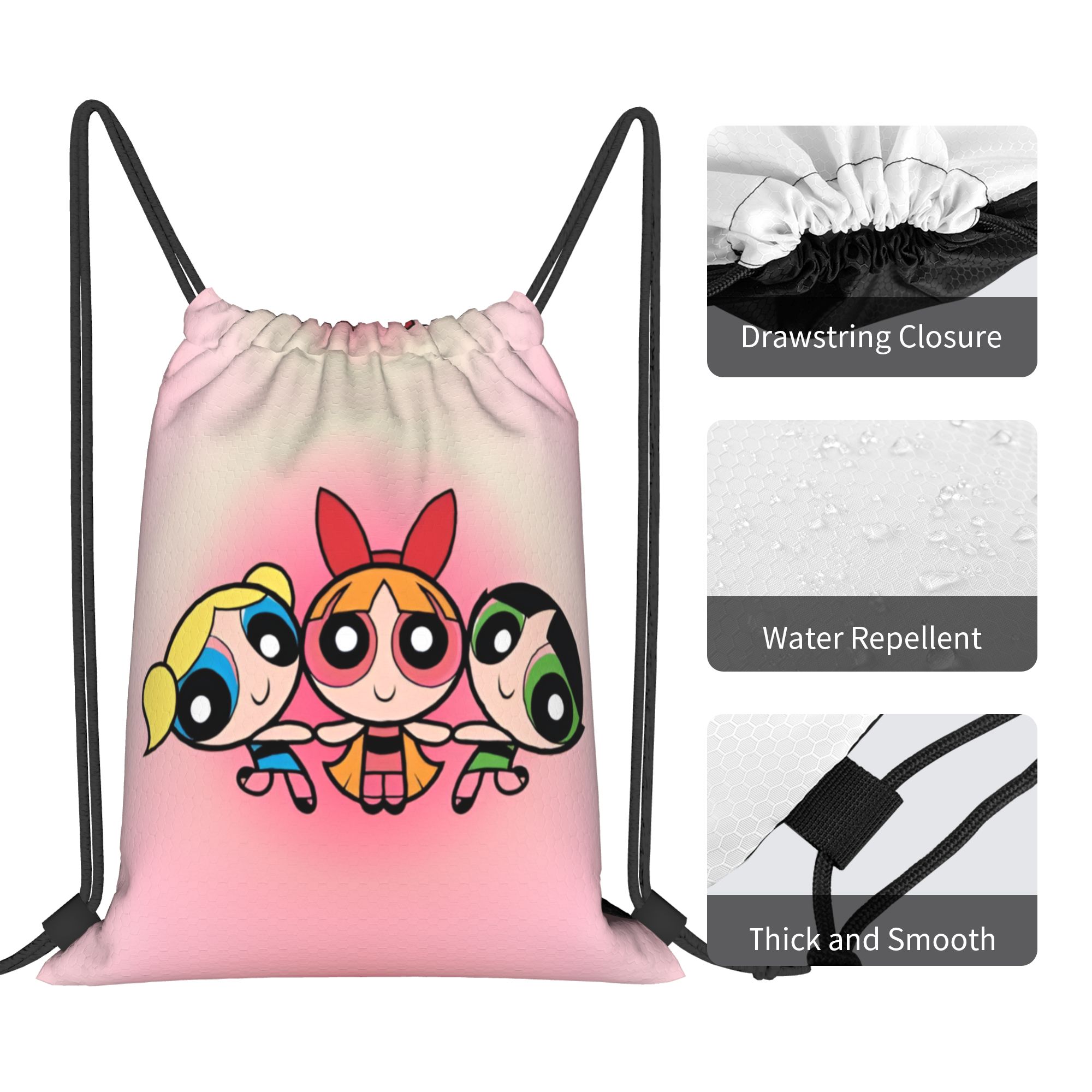 Custom Poweres Anime Puffes Dr - Drawstring Gym Bag ulasan dan harga