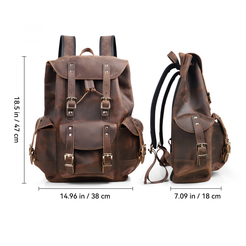 Produk Baru Ransel Kulit Tas T - Leather Backpack Vintage ulasan dan harga