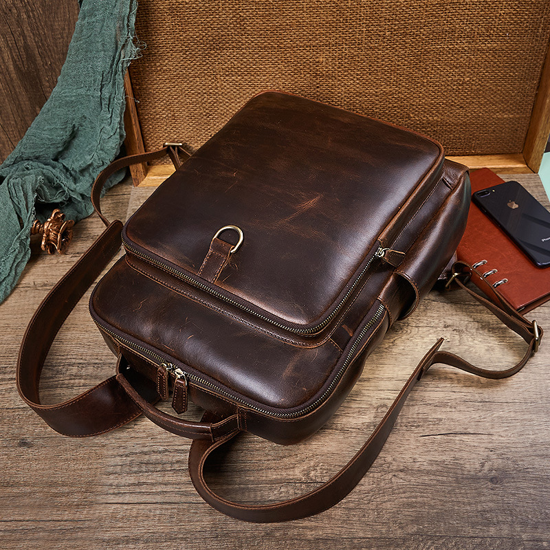 Tas Ransel Laptop Kulit Lapisa - Leather Backpack Vintage ulasan dan harga
