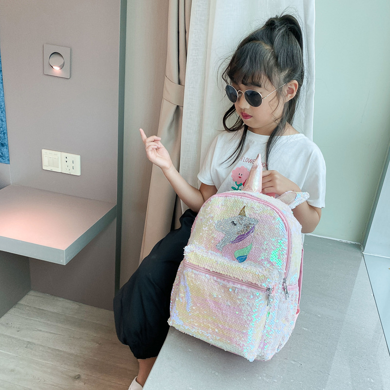 Tas Ransel Unicorn Payet Pink  - Fashion Backpack Women ulasan dan harga