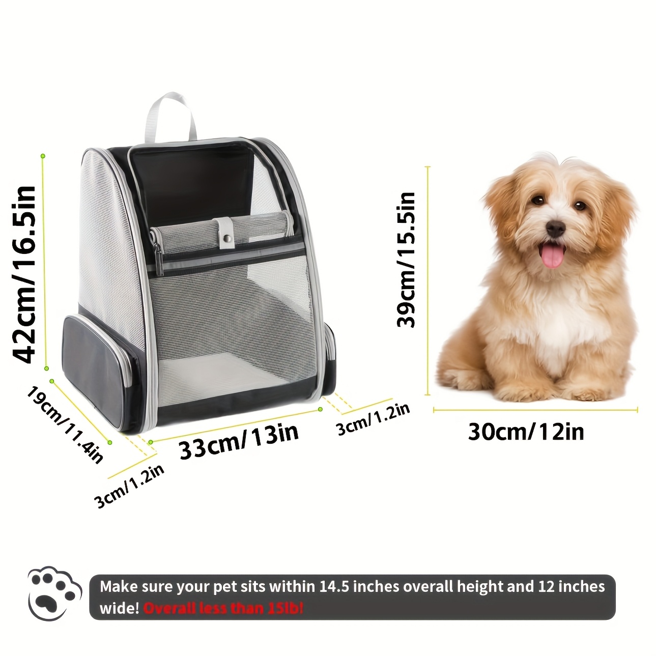 Tas ransel hewan peliharaan ya - Foldable Backpack Small ulasan dan harga