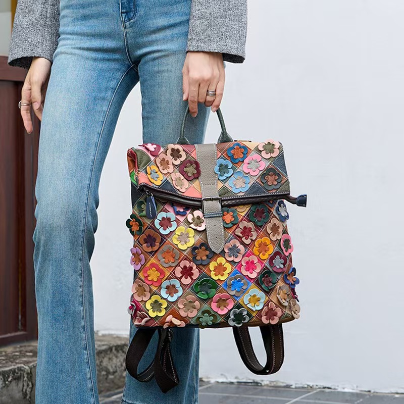 Tas Ransel Kulit Asli Wanita V - Leather Backpack Vintage ulasan dan harga