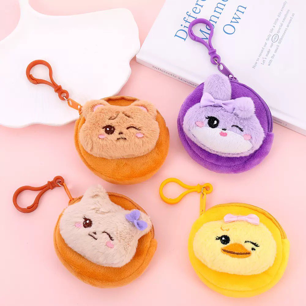 Dompet Koin Plush Kawaii Baru  - Mini Backpack Purse ulasan dan harga