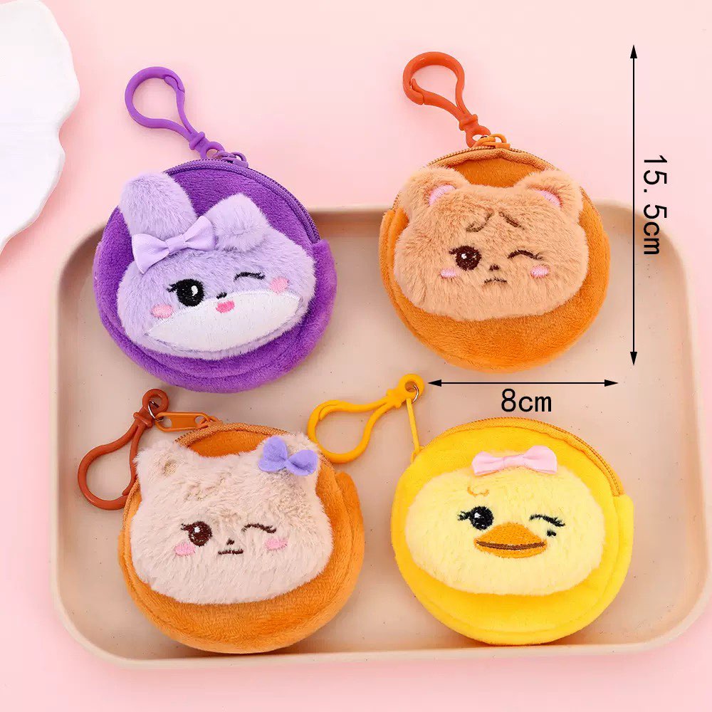 Dompet Koin Plush Kawaii Baru  - Mini Backpack Purse ulasan dan harga