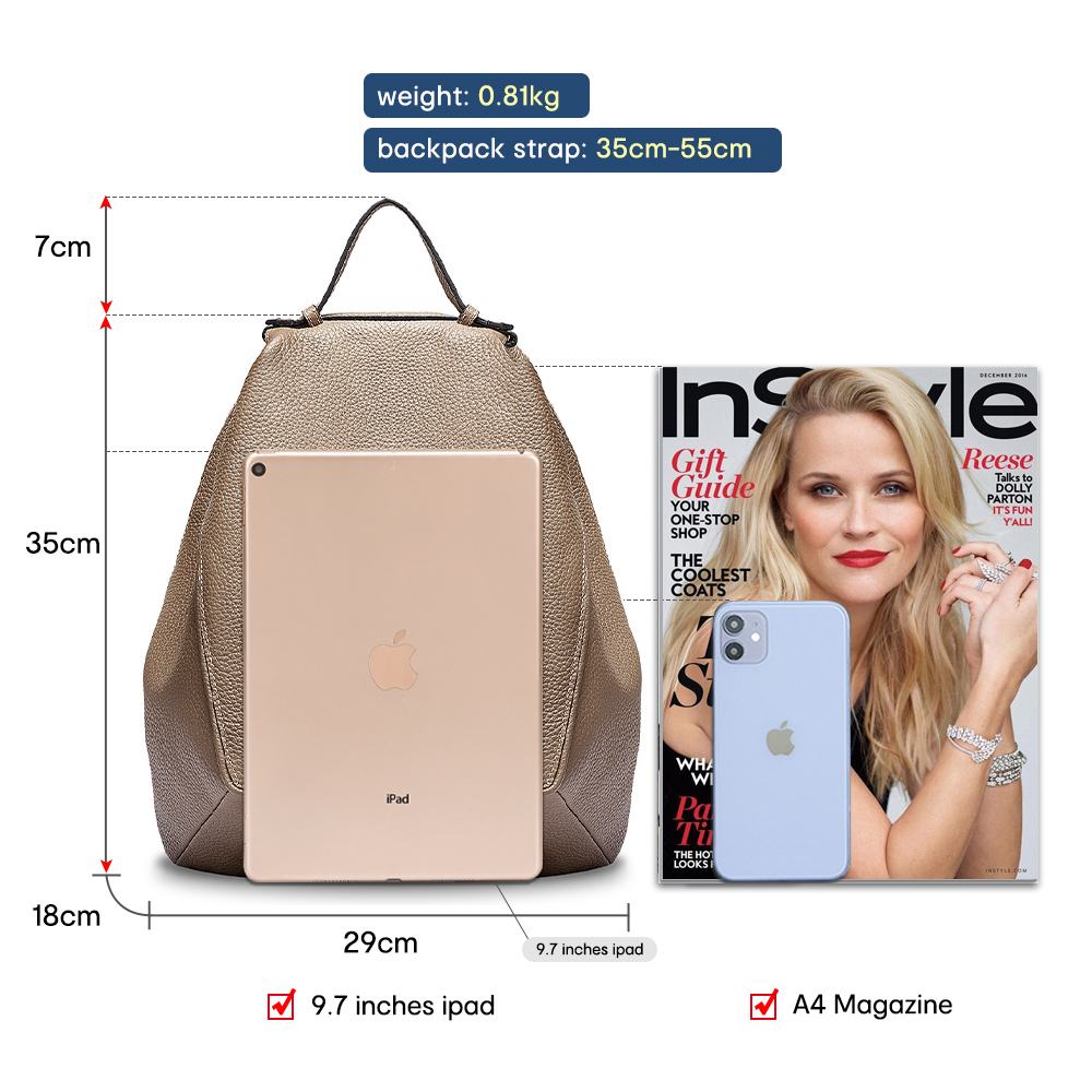 Zency Ransel Anti Maling Kulit - Travel Backpack Anti Theft ulasan dan harga