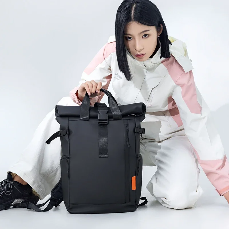 Tas Ransel Unisex Minimalis Mo - Canvas Backpack Casual ulasan dan harga