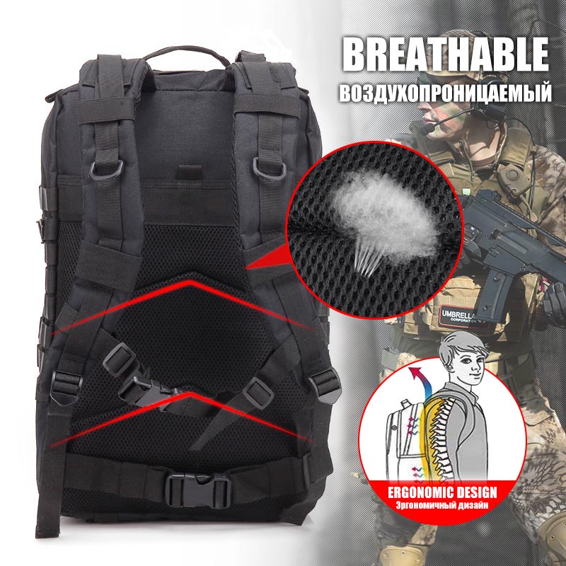 AA 60L Ransel Taktis Militer T - Rucksack Military Style ulasan dan harga