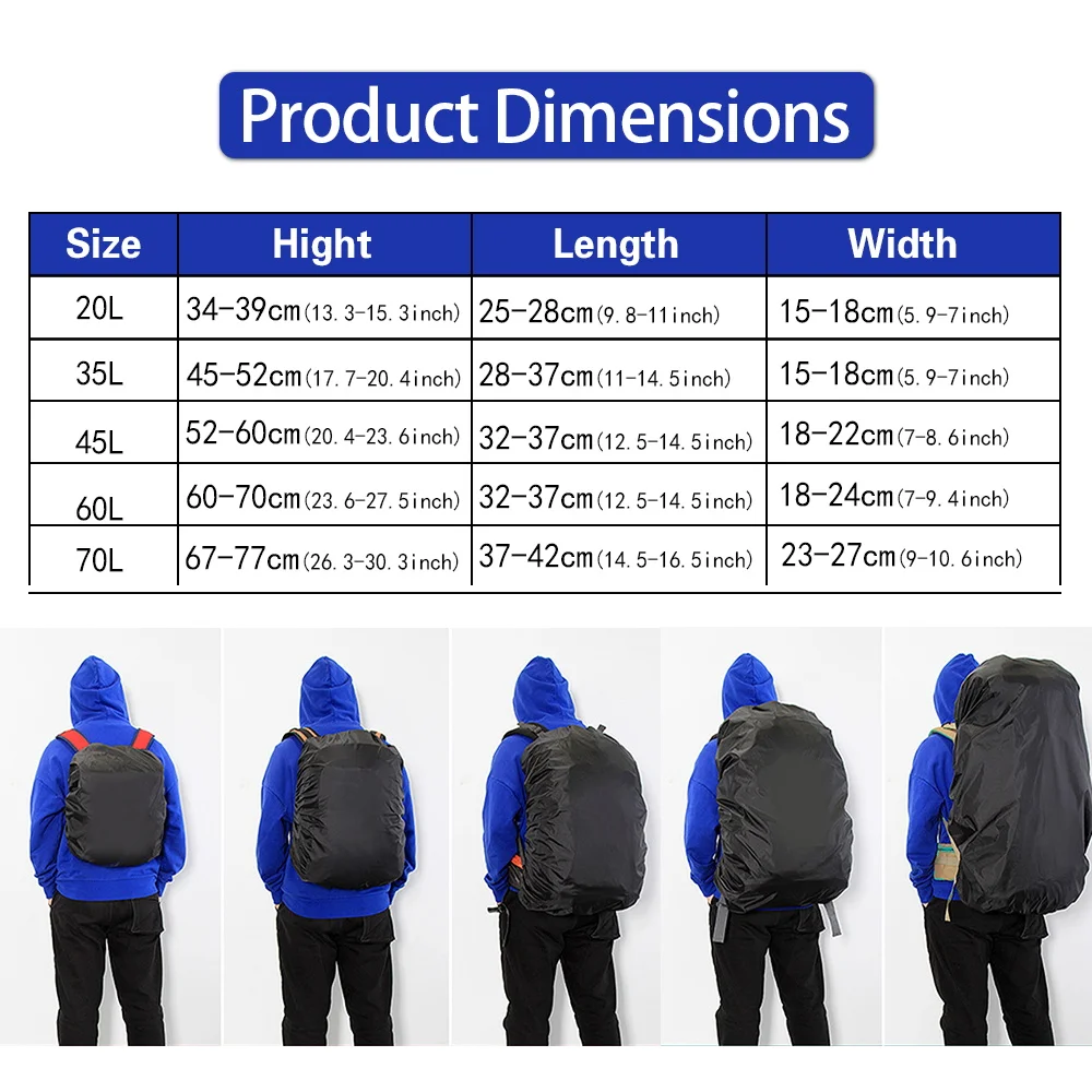 Tas ransel anti air pria, tas  - Rain Cover Backpack ulasan dan harga