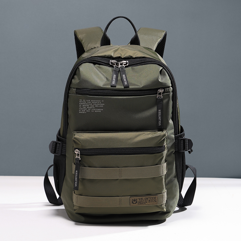 VOLUNTEER Ransel Tahan Air Kom - Canvas Backpack Casual ulasan dan harga