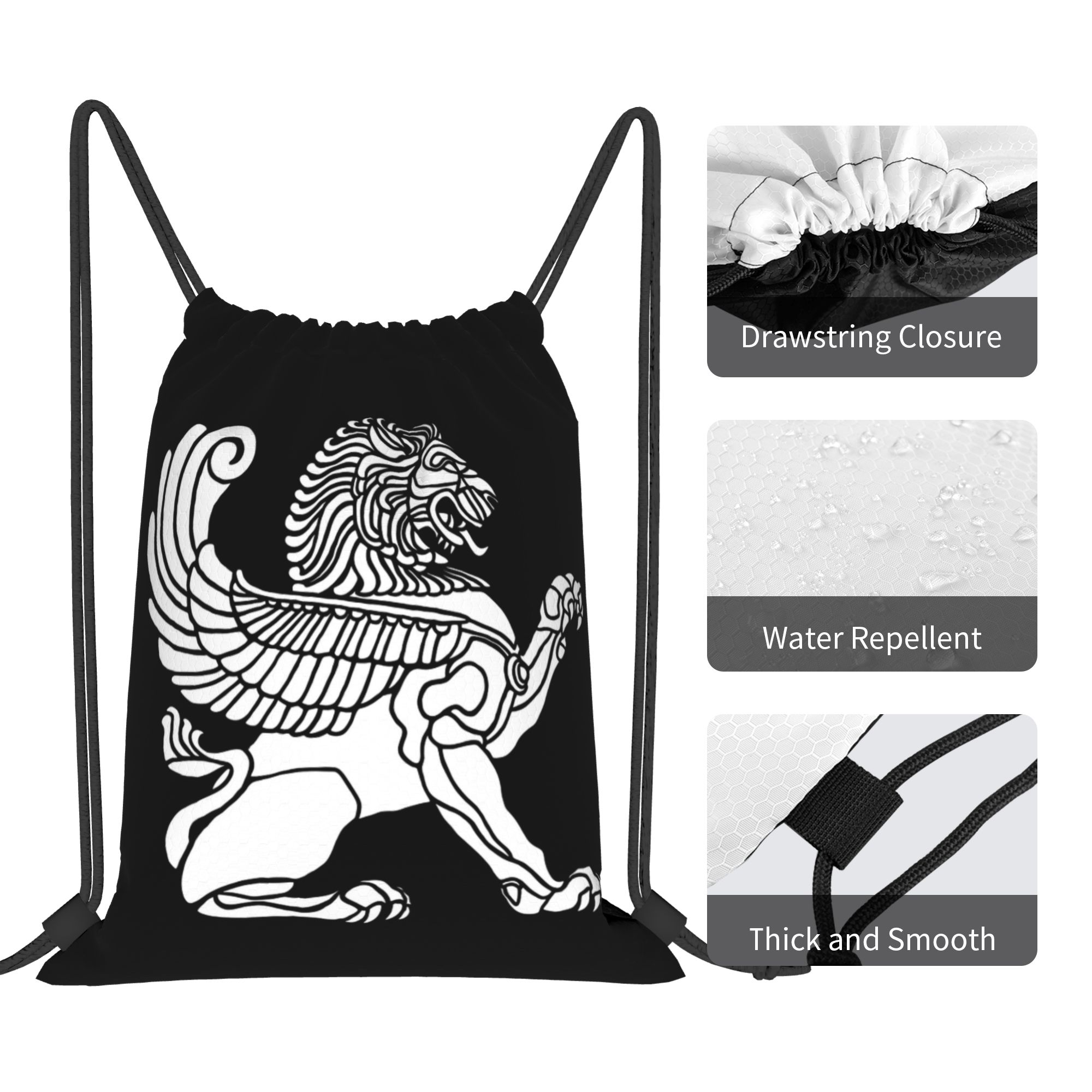 Ransel Serut Simbolisme Singa  - Drawstring Gym Bag ulasan dan harga