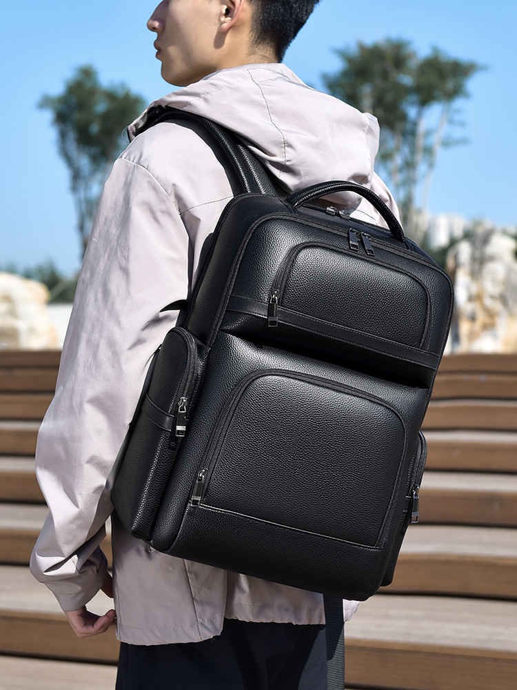 Ransel Modis Pria Tas Kulit PU - Laptop Backpack 15.6 ulasan dan harga