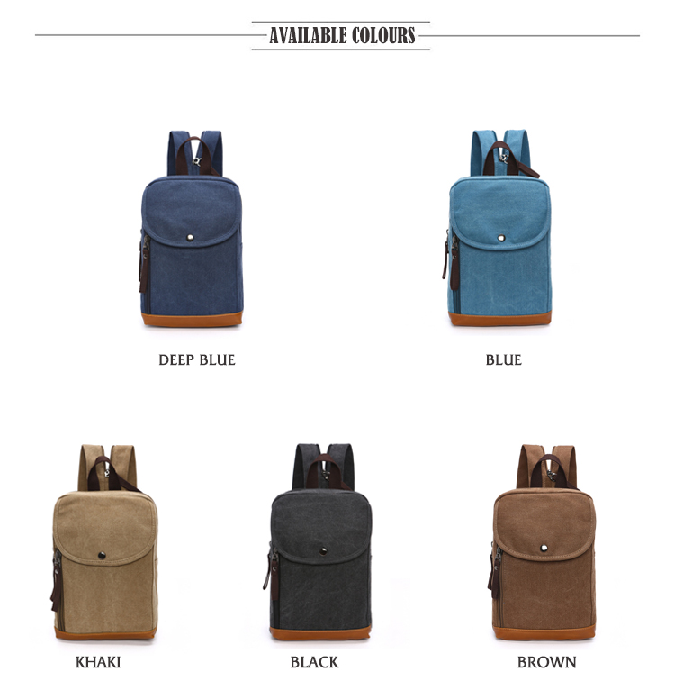 Ransel Mini Kanvas Pria Wanita - Sling Backpack Shoulder ulasan dan harga