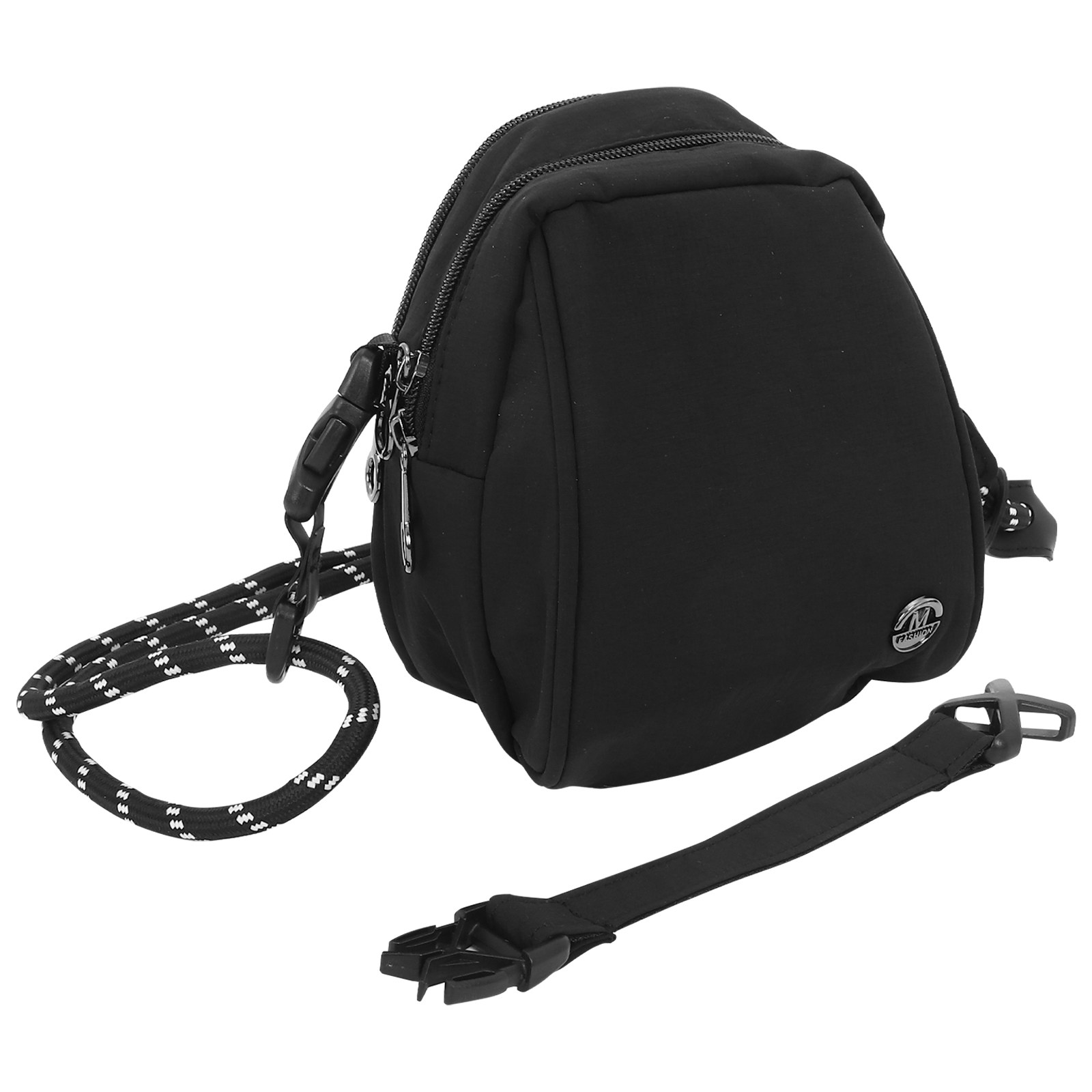 Tas Selempang Kulit Hitam Ring - Mini Backpack Purse ulasan dan harga