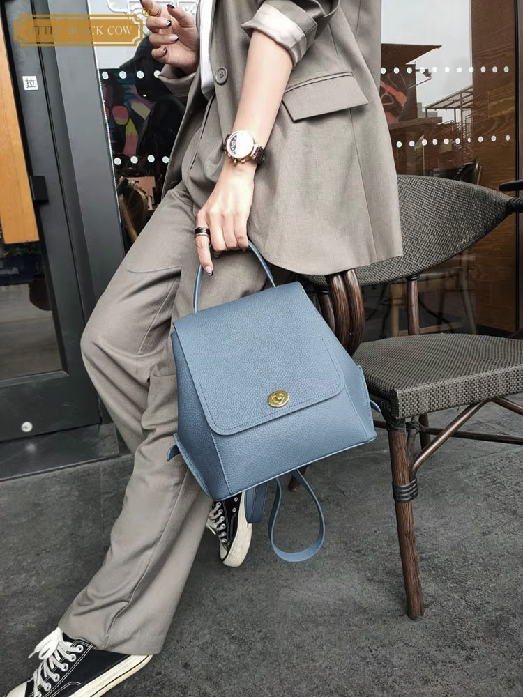 Ransel Kulit Asli Wanita Tas F - Leather Backpack Vintage ulasan dan harga