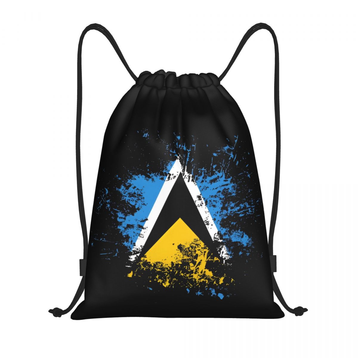 Ransel Serut Cat Air Bendera N - Drawstring Gym Bag ulasan dan harga