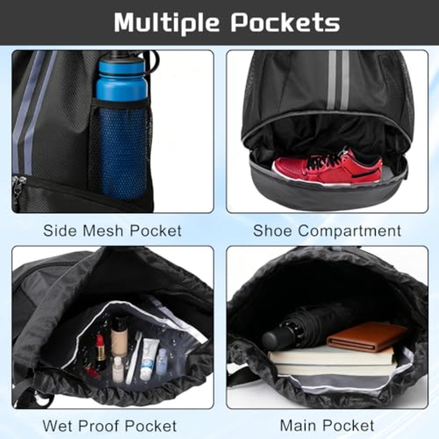 Tas Ransel Olahraga dengan Tal - Drawstring Gym Bag ulasan dan harga