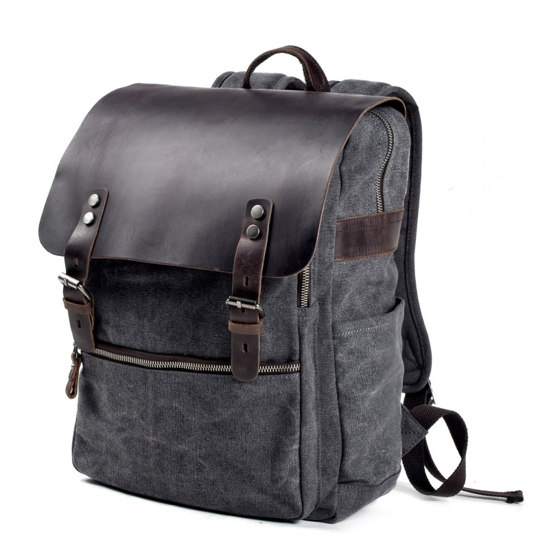 Tas ransel pria retro, tas sel - Canvas Backpack Casual ulasan dan harga