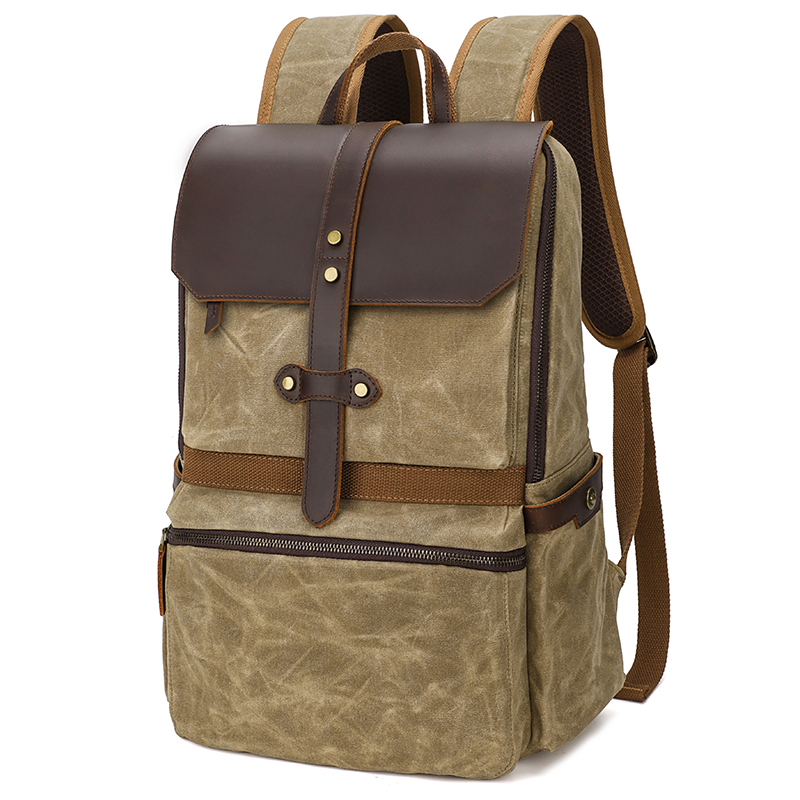 Ransel Laptop 15.6 Inci Antik  - Canvas Backpack Casual ulasan dan harga