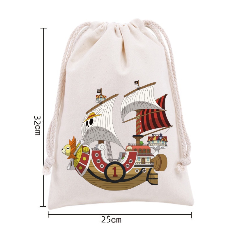 Ransel Serut Anime One Piece L - Drawstring Gym Bag ulasan dan harga