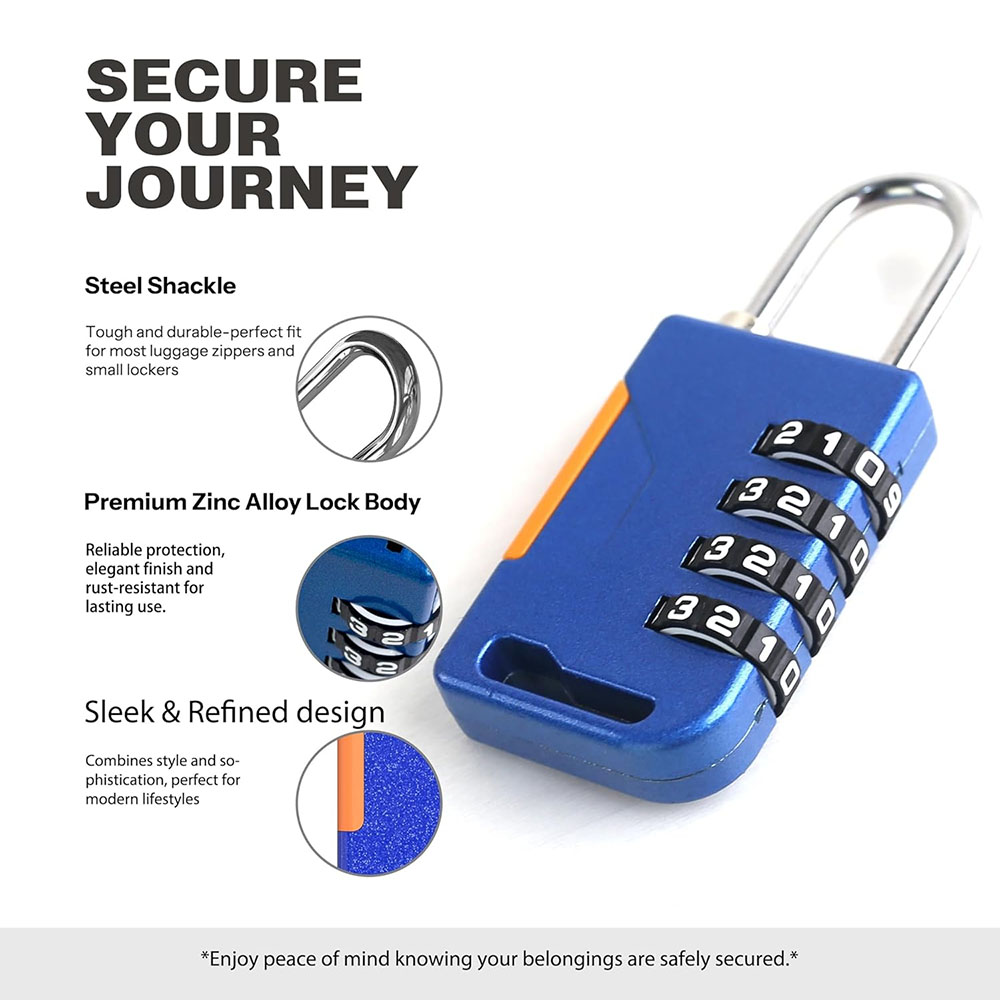 Gembok Kombinasi 4 Digit denga - Travel Backpack Anti Theft ulasan dan harga