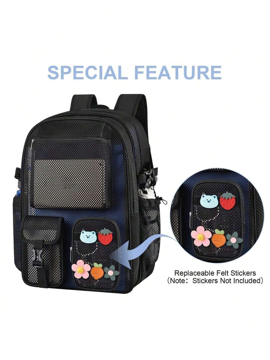 Tas Ransel Jaring 36L Besar, T - Canvas Backpack Casual ulasan dan harga