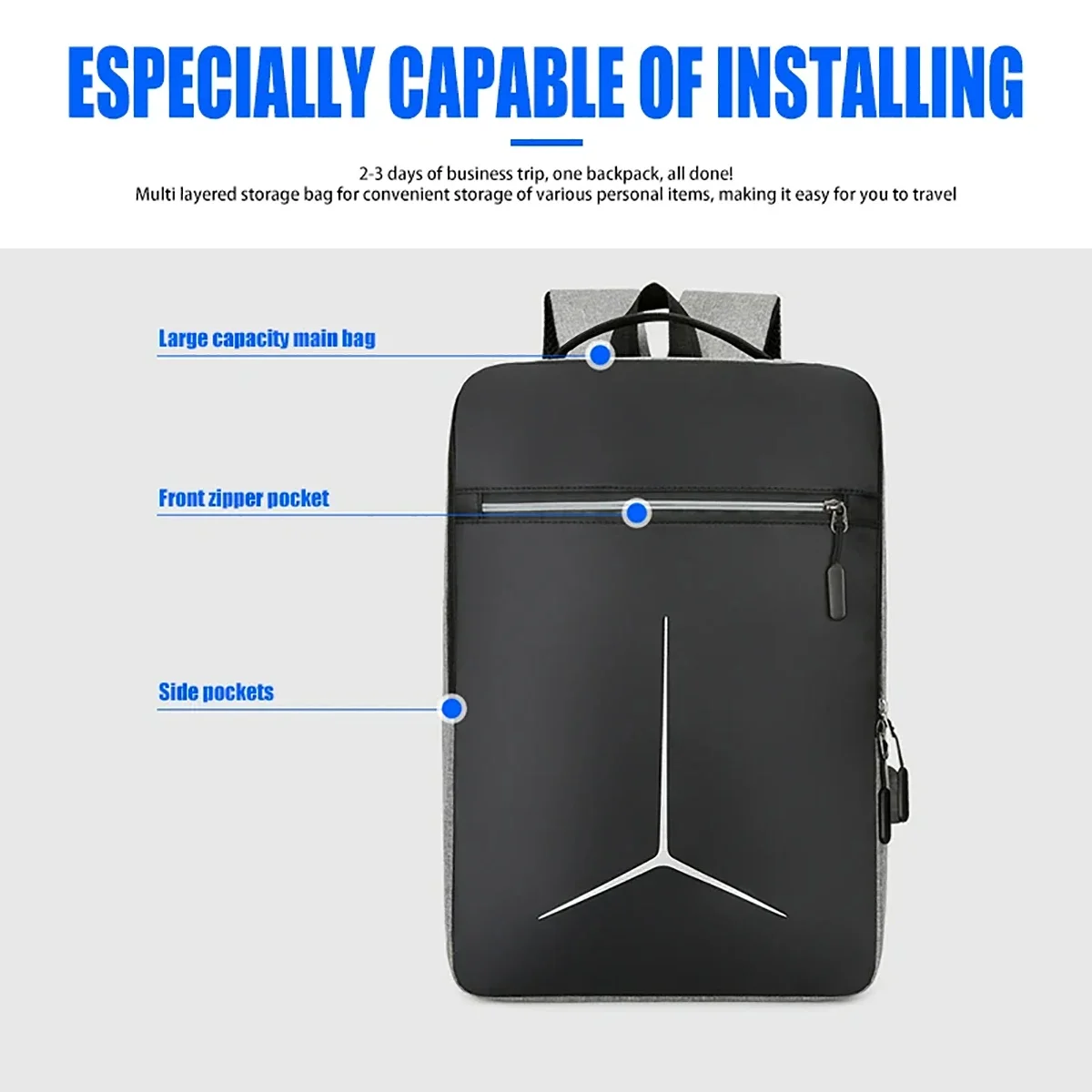 Tas Ransel Laptop Anti Maling  - Travel Backpack Anti Theft ulasan dan harga
